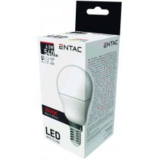 Entac LED Mini Globe E14 6,5W WW 3000K