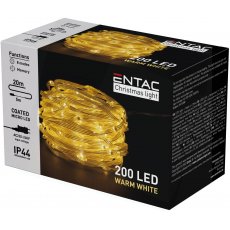 Entac Karácsonyi IP44 200 PVC Bevonatú Micro LED WW 20m