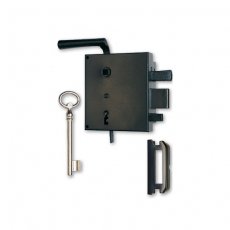 Euro-Elzett N3425 kilincses kulcsos kertkapu rászegező zár bal