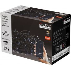 Entac Karácsonyi IP44 120 LED Füzér CW 9m Tuya APP