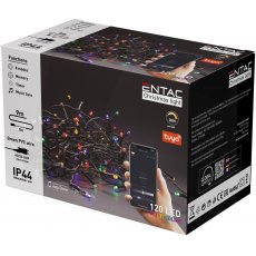 Entac Karácsonyi IP44 120 LED Füzér MC 9m Tuya APP